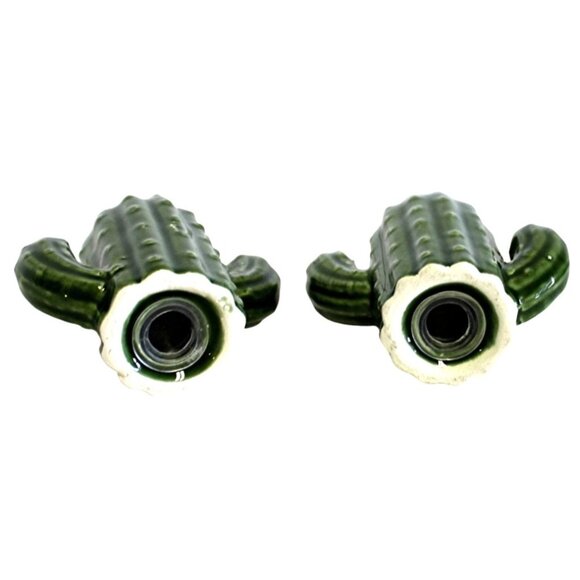 Cactus Ceramic Salt & Pepper Shaker Set Hand-Paint Durable Decorative Kitchenwar - Picture 3 of 10